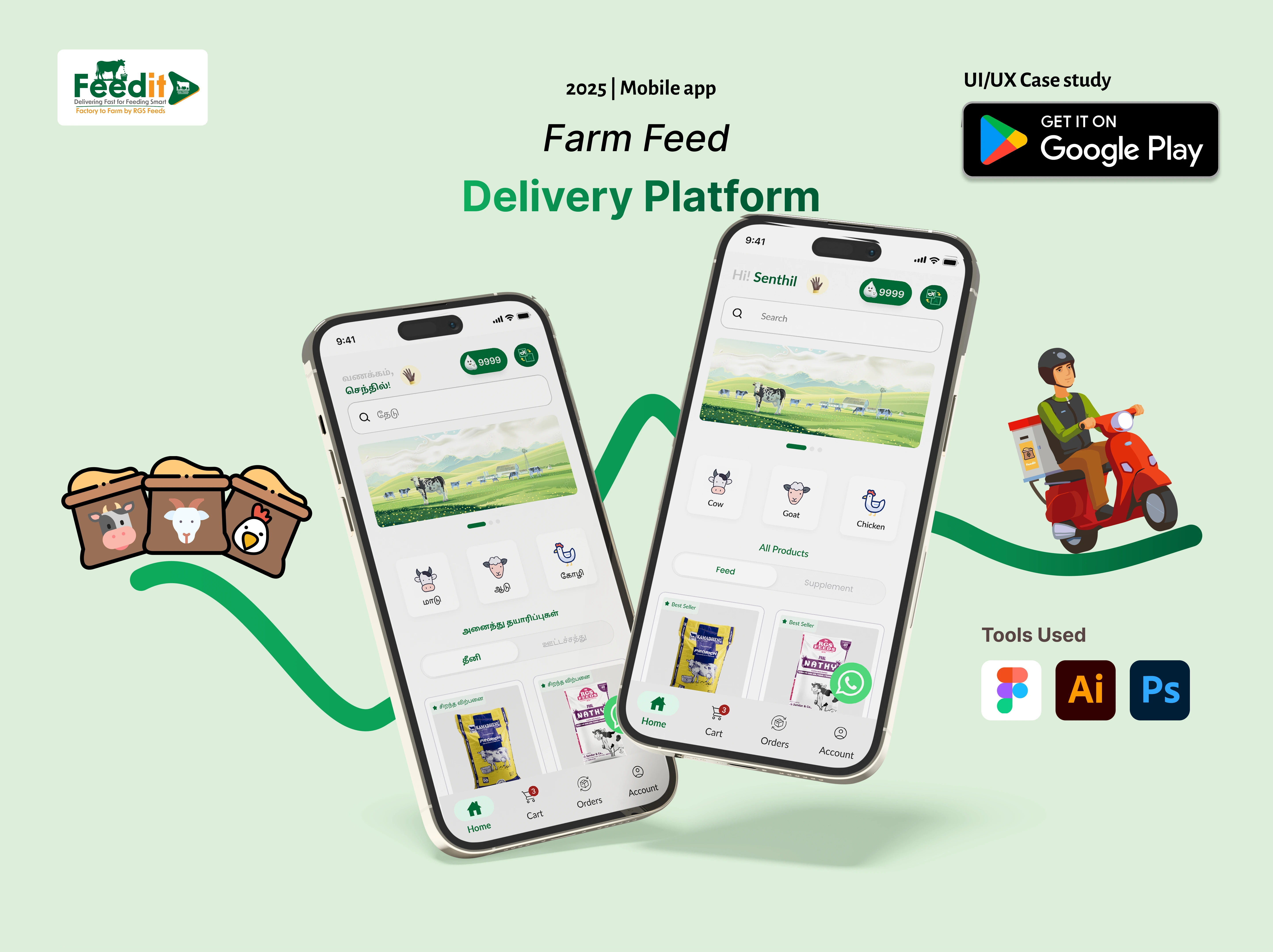 Mobile banking application UX redesign case study created by Vignesh